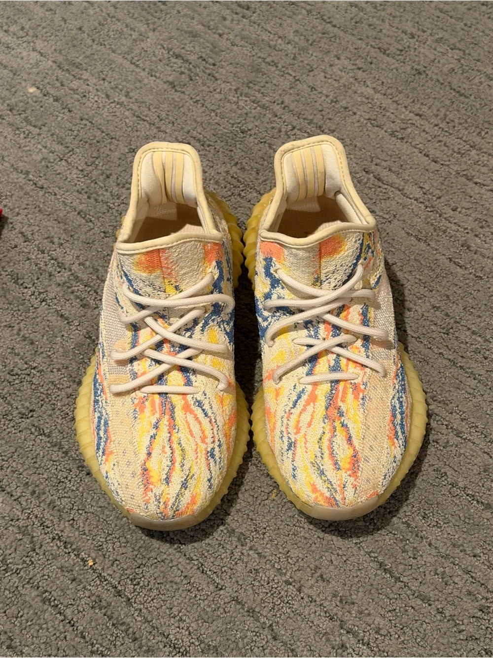 adidas Kids Multicolor Knit Sneakers in Yellow, Blue & Orange
